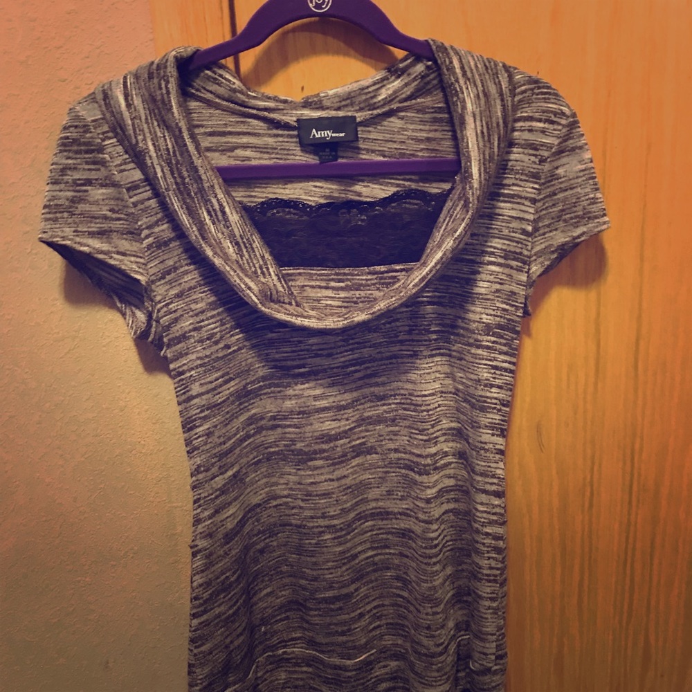 Brown dress top